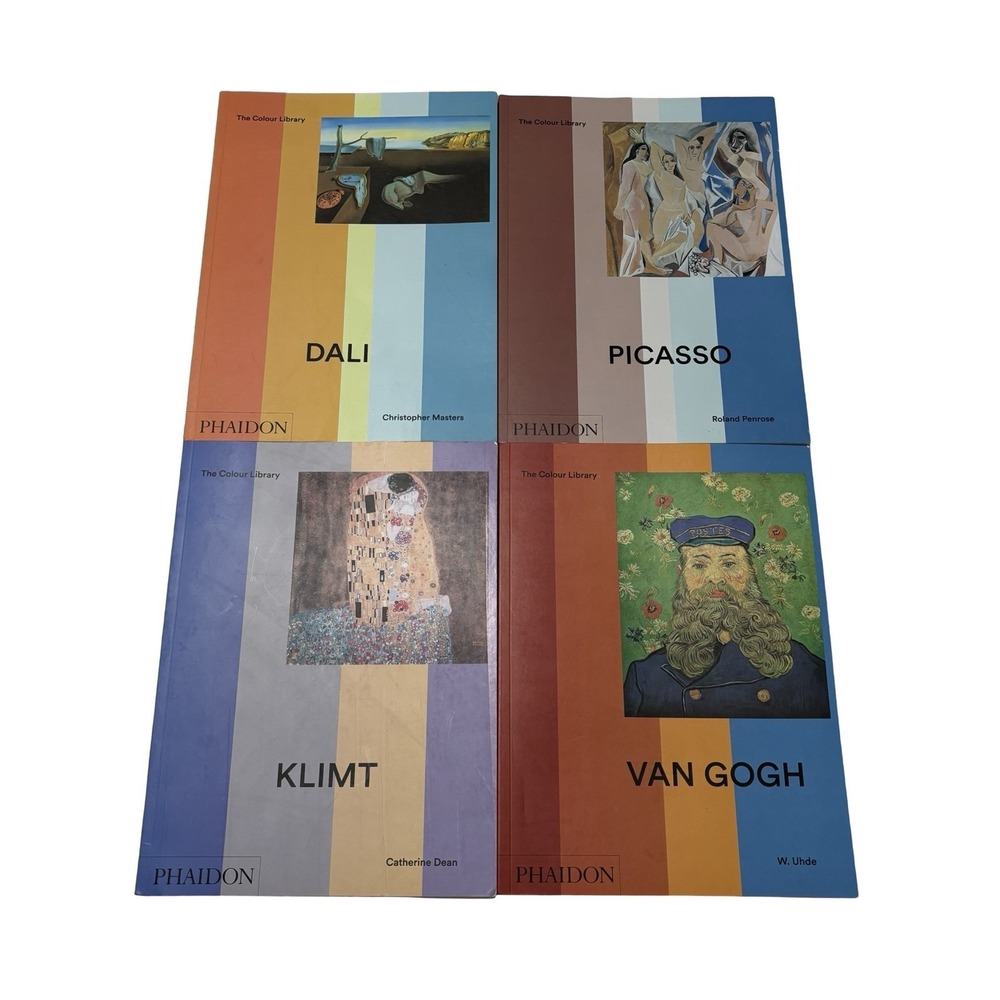 Phaidon Colour Library‎ Paperback 4 Book Set : DALI , PICASSO , KLIMT, VAN GOGH